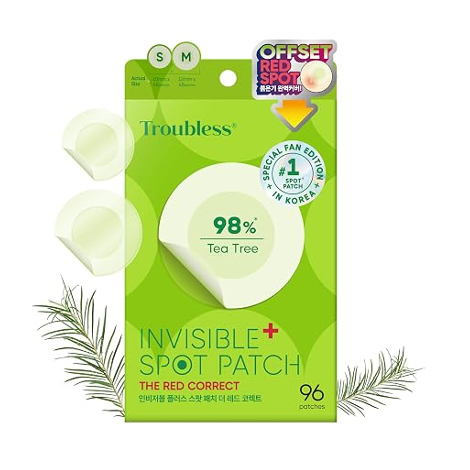 Invisible Spot Patch 96pcs - The Red Correct