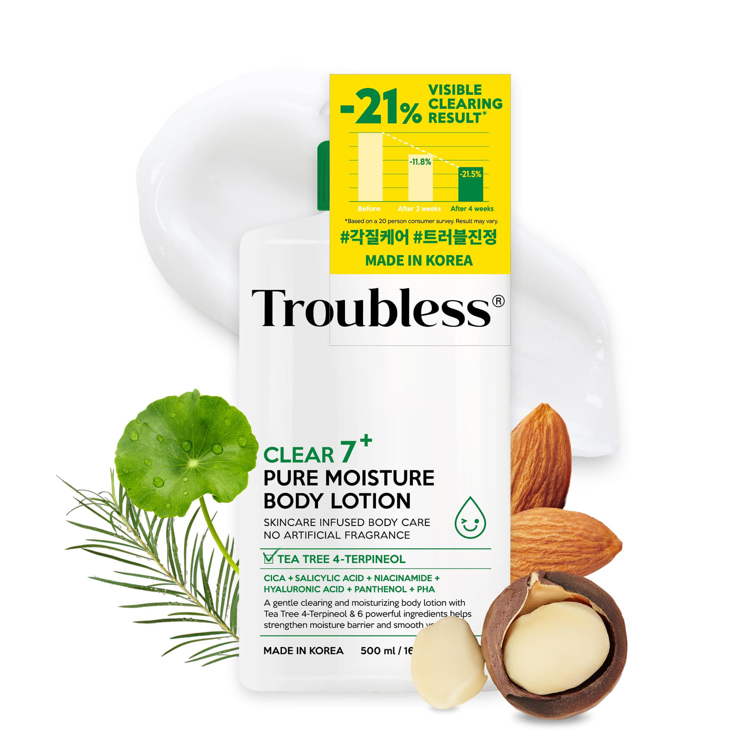 Clear 7 Plus Pure Moisture Body Lotion 500ml