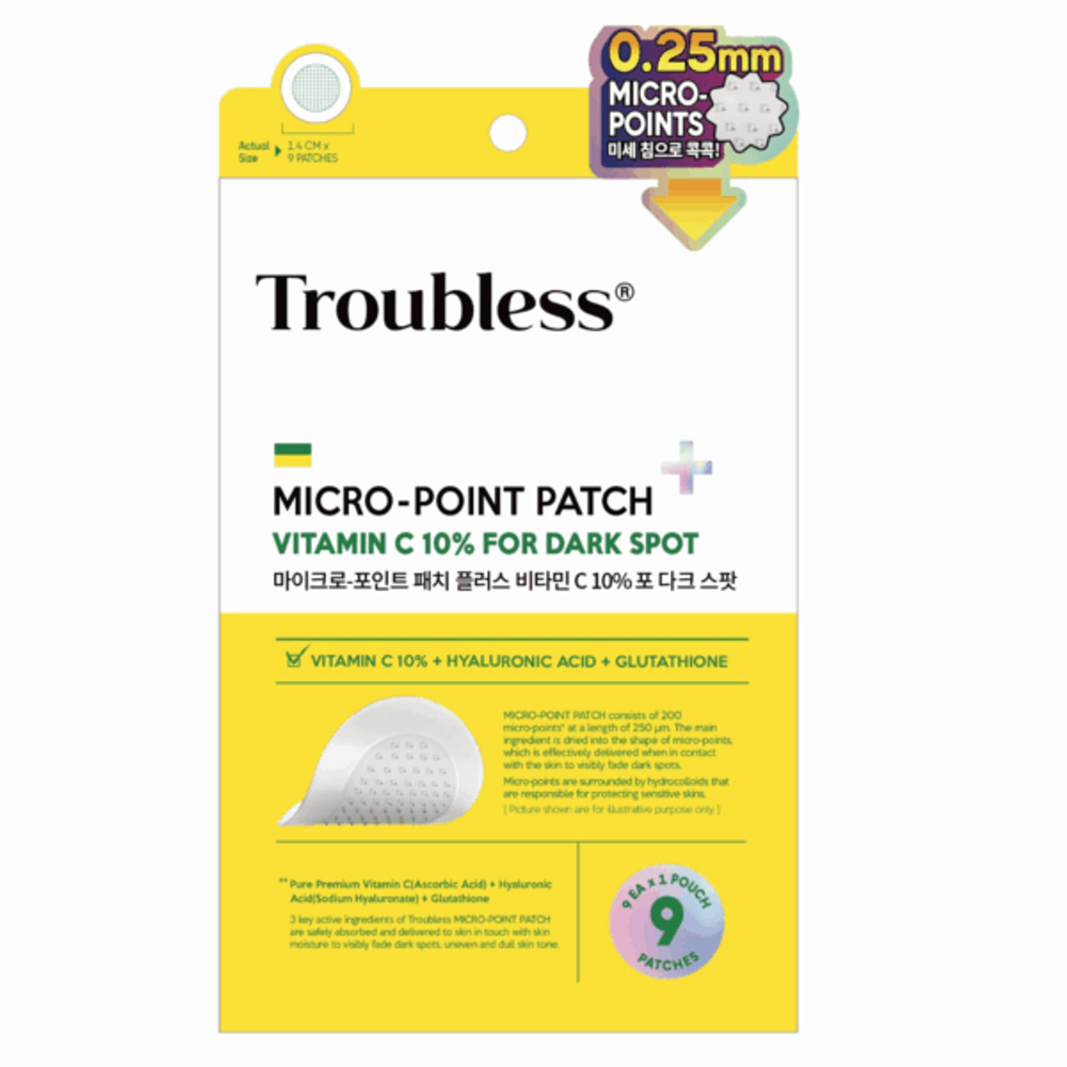 Micro-Point Patch Plus Vitamin C 10% - 9 patches