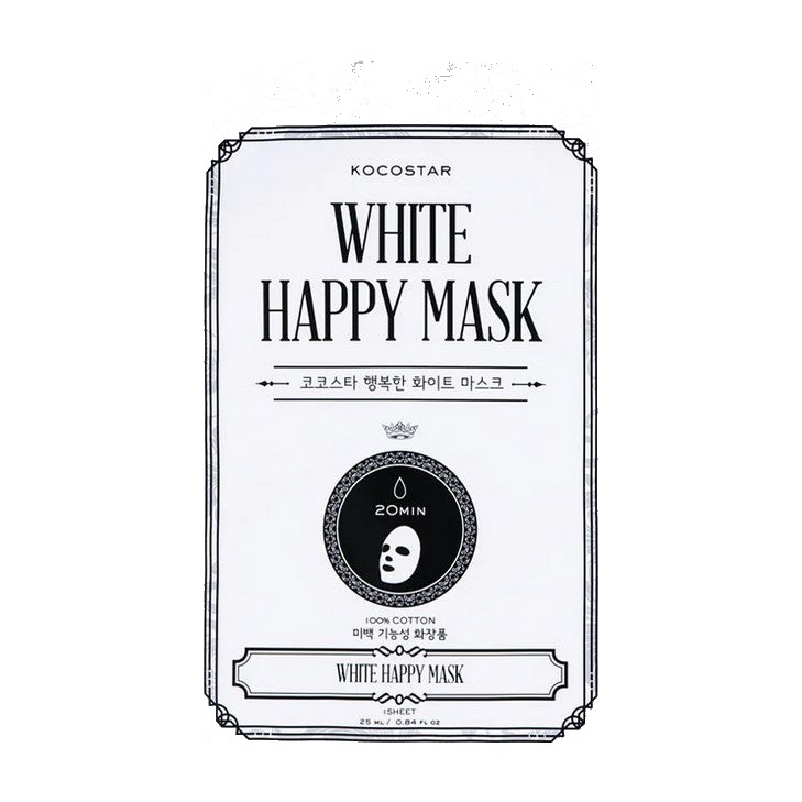Happy White Mask 1pc